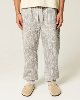 Pantaloni de jogging largi cu cordon