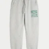 Pantaloni de jogging largi din fleece cu imprimeu Michigan State University Spartans Pantaloni de jogging largi din fleece cu imprimeu Michigan State University Spartans