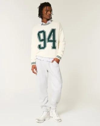 Pantaloni de jogging relaxați din fleece