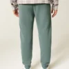 Pantaloni de jogging relaxați din fleece cu nervuri Pantaloni de jogging relaxați din fleece cu nervuri