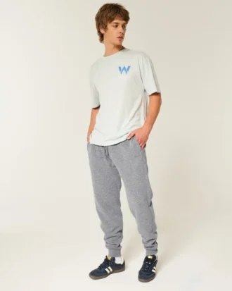 Pantaloni de jogging relaxați din tricot