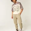 Pantaloni de jogging relaxați din tricot Pantaloni de jogging relaxați din tricot