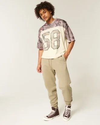 Pantaloni de jogging relaxați din tricot