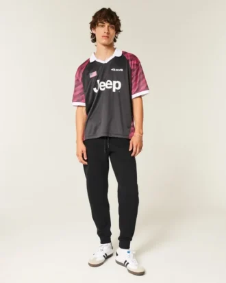 Pantaloni de jogging relaxați din tricot
