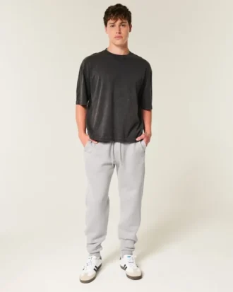 Pantaloni de jogging relaxați din tricot