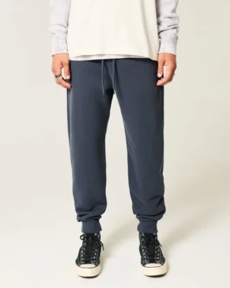 Pantaloni de jogging relaxați din tricot