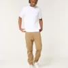 Pantaloni de jogging relaxați din twill Pantaloni de jogging relaxați din twill