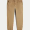 Pantaloni de jogging relaxați din twill Pantaloni de jogging relaxați din twill