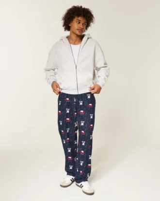 Pantaloni de pijama din flanelă