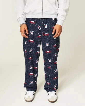 Pantaloni de pijama din flanelă