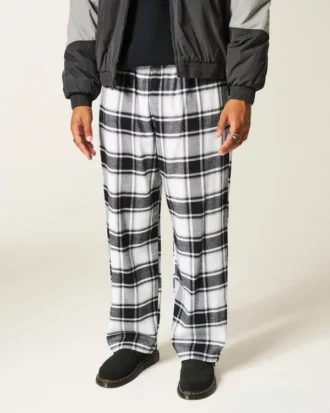 Pantaloni de pijama din flanelă