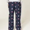 Pantaloni de pijama din flanelă