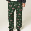 Pantaloni de pijama din flanelă cu imprimeu Car Graphic Pantaloni de pijama din flanelă cu imprimeu Car Graphic