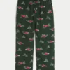 Pantaloni de pijama din flanelă cu imprimeu Car Graphic Pantaloni de pijama din flanelă cu imprimeu Car Graphic