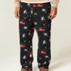 Pantaloni de pijama din flanelă cu imprimeu Tom și Jerry Pantaloni de pijama din flanelă cu imprimeu Tom și Jerry