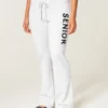 Pantaloni de trening bootcut cu grafică pentru seniori