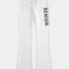 Pantaloni de trening bootcut cu grafică pentru seniori