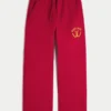 Pantaloni de trening bootcut cu imprimeu Good Luck Pantaloni de trening bootcut cu imprimeu Good Luck