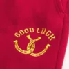 Pantaloni de trening bootcut cu imprimeu Good Luck Pantaloni de trening bootcut cu imprimeu Good Luck