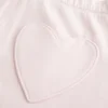 Pantaloni de trening cu buzunar în formă de inimă și croi larg Pantaloni de trening cu buzunar în formă de inimă și croi larg