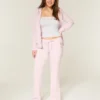 Pantaloni de trening cu imprimeu cu trandafiri