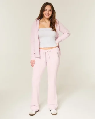 Pantaloni de trening cu imprimeu cu trandafiri