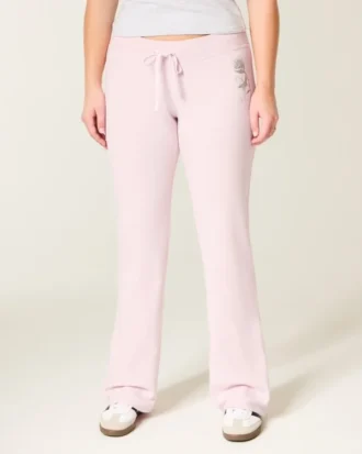 Pantaloni de trening cu imprimeu cu trandafiri