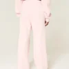 Pantaloni de trening cu picior larg și logo Pantaloni de trening cu picior larg și logo