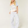 Pantaloni de trening largi camuflați