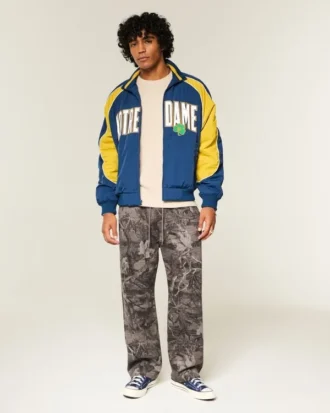 Pantaloni de trening largi, camuflați