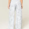 Pantaloni de trening largi, camuflaj albastru Pantaloni de trening largi, camuflaj albastru