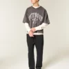 Pantaloni de trening largi cu broderie Spider Pantaloni de trening largi cu broderie Spider