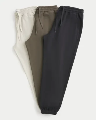 Pantaloni de trening largi cu cordon 3 bucăți