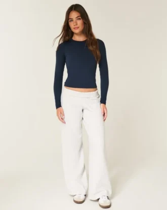 Pantaloni de trening largi cu grafică Senior
