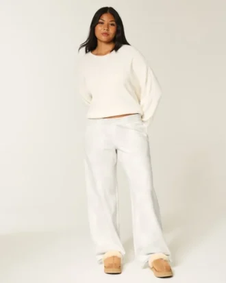 Pantaloni de trening largi cu imprimeu Doe