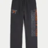 Pantaloni de trening largi cu imprimeu grafic Longhorns de la Universitatea din Texas, Austin Pantaloni de trening largi cu imprimeu grafic Longhorns de la Universitatea din Texas, Austin