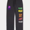Pantaloni de trening largi cu imprimeu Hollister x Taco Bell Pantaloni de trening largi cu imprimeu Hollister x Taco Bell