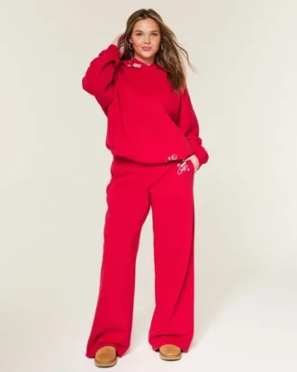 Pantaloni de trening largi cu imprimeu Sugar
