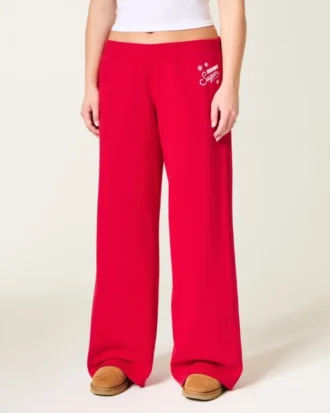 Pantaloni de trening largi cu imprimeu Sugar