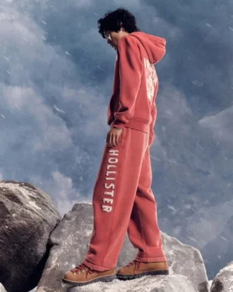 Pantaloni de trening largi cu logo Holiday Vault Release
