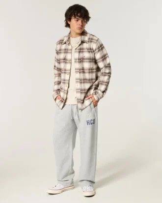 Pantaloni de trening largi cu logo Holiday Vault Release