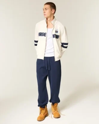 Pantaloni de trening largi cu tiv strâns