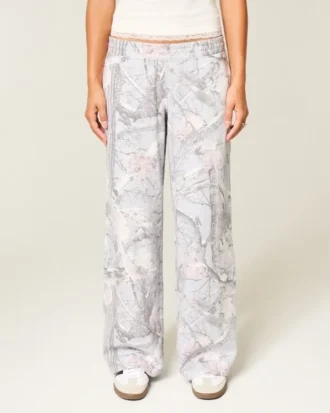 Pantaloni de trening largi Snow Camo Pantaloni de trening largi Snow Camo
