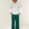 Pantaloni de trening super largi cu borduri Pantaloni de trening super largi cu borduri