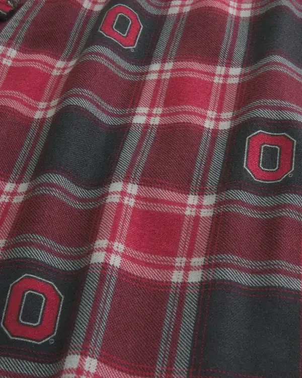 Pantaloni din flanelă cu grafică Ohio State University Buckeyes Pantaloni din flanelă cu grafică Ohio State University Buckeyes