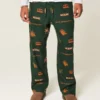 Pantaloni din flanelă cu imprimeu University of Miami Hurricanes Pantaloni din flanelă cu imprimeu University of Miami Hurricanes