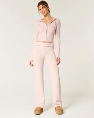 Pantaloni drepți din tricot Gilly Hicks Pantaloni drepți din tricot Gilly Hicks