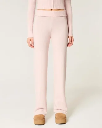 Pantaloni drepți din tricot Gilly Hicks Pantaloni drepți din tricot Gilly Hicks