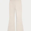 Pantaloni evazați cu talie pliată din tricot Gilly Hicks Pantaloni evazați cu talie pliată din tricot Gilly Hicks