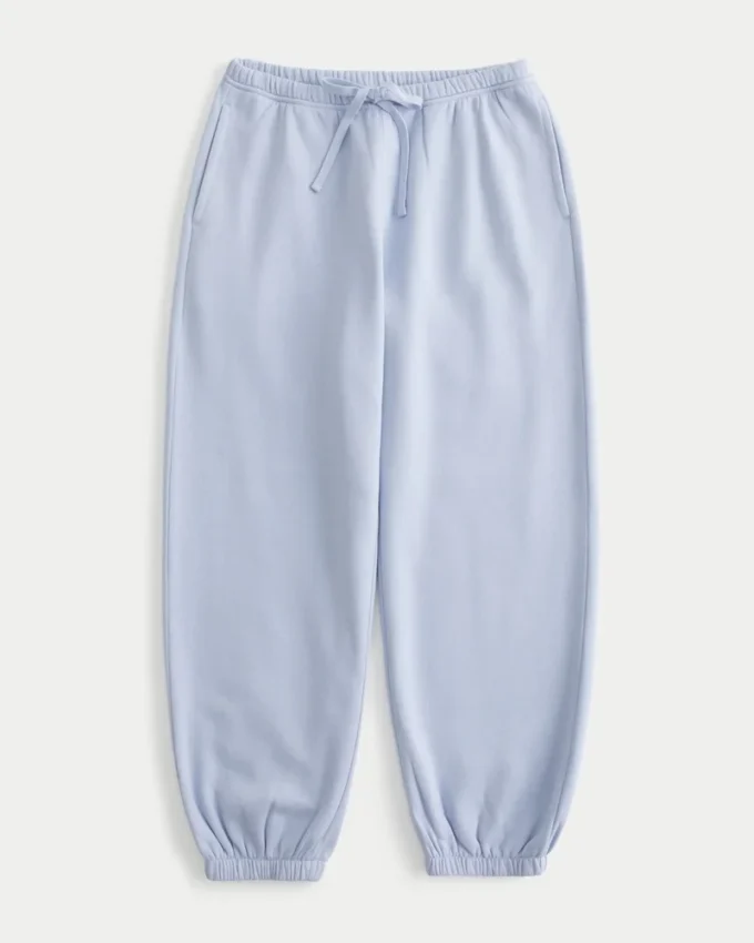 Pantaloni jogging largi din fleece Pantaloni jogging largi din fleece